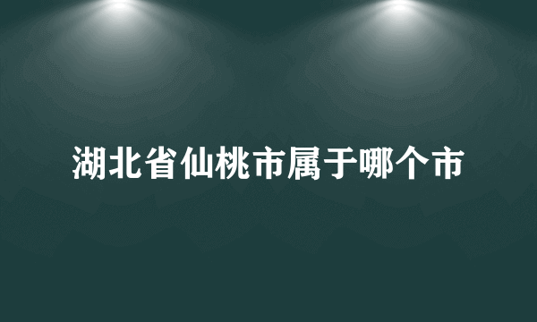 湖北省仙桃市属于哪个市