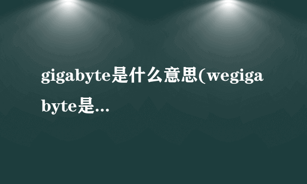 gigabyte是什么意思(wegigabyte是什么意思)