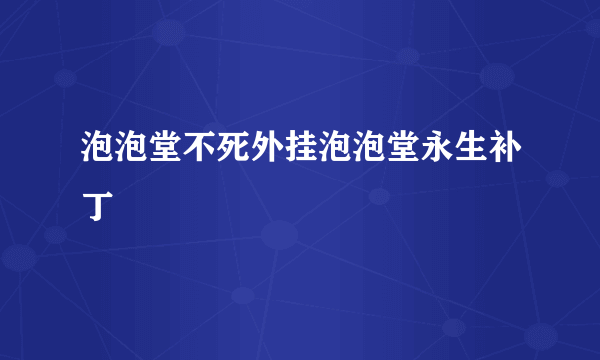 泡泡堂不死外挂泡泡堂永生补丁